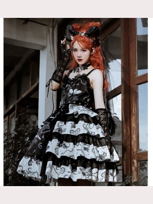 The Vampire Diaries Gothic Lolita Style Dress JSK (SF04)